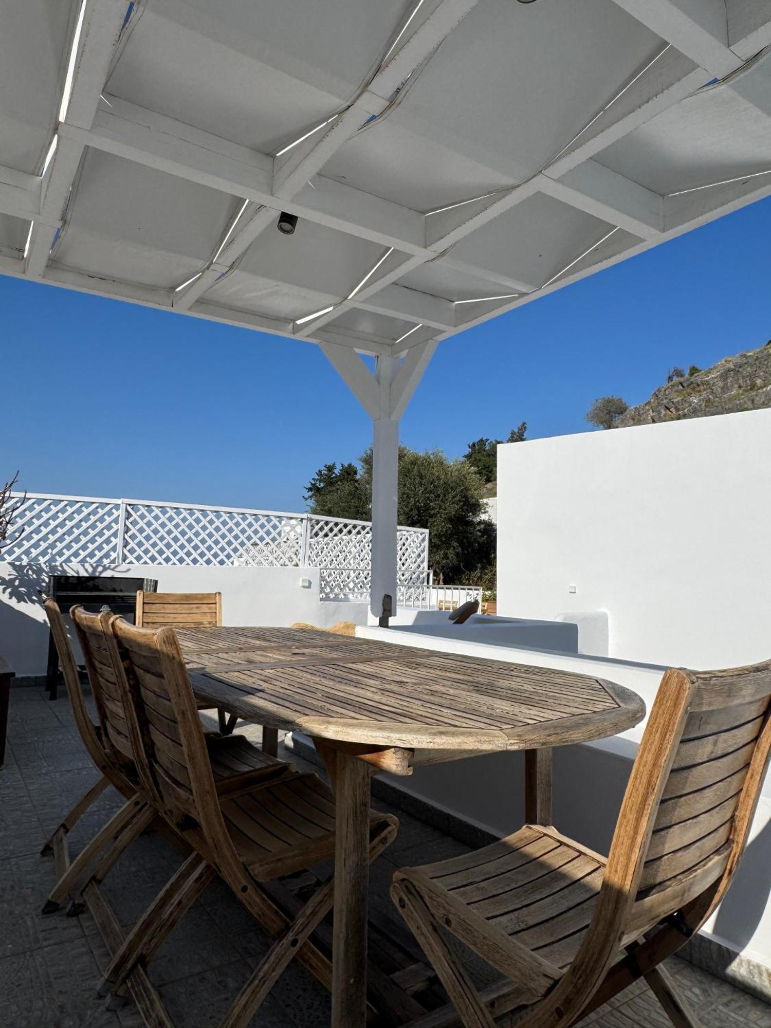 Elegant-Lindian Villa Marietta Lindos  Bagian luar foto