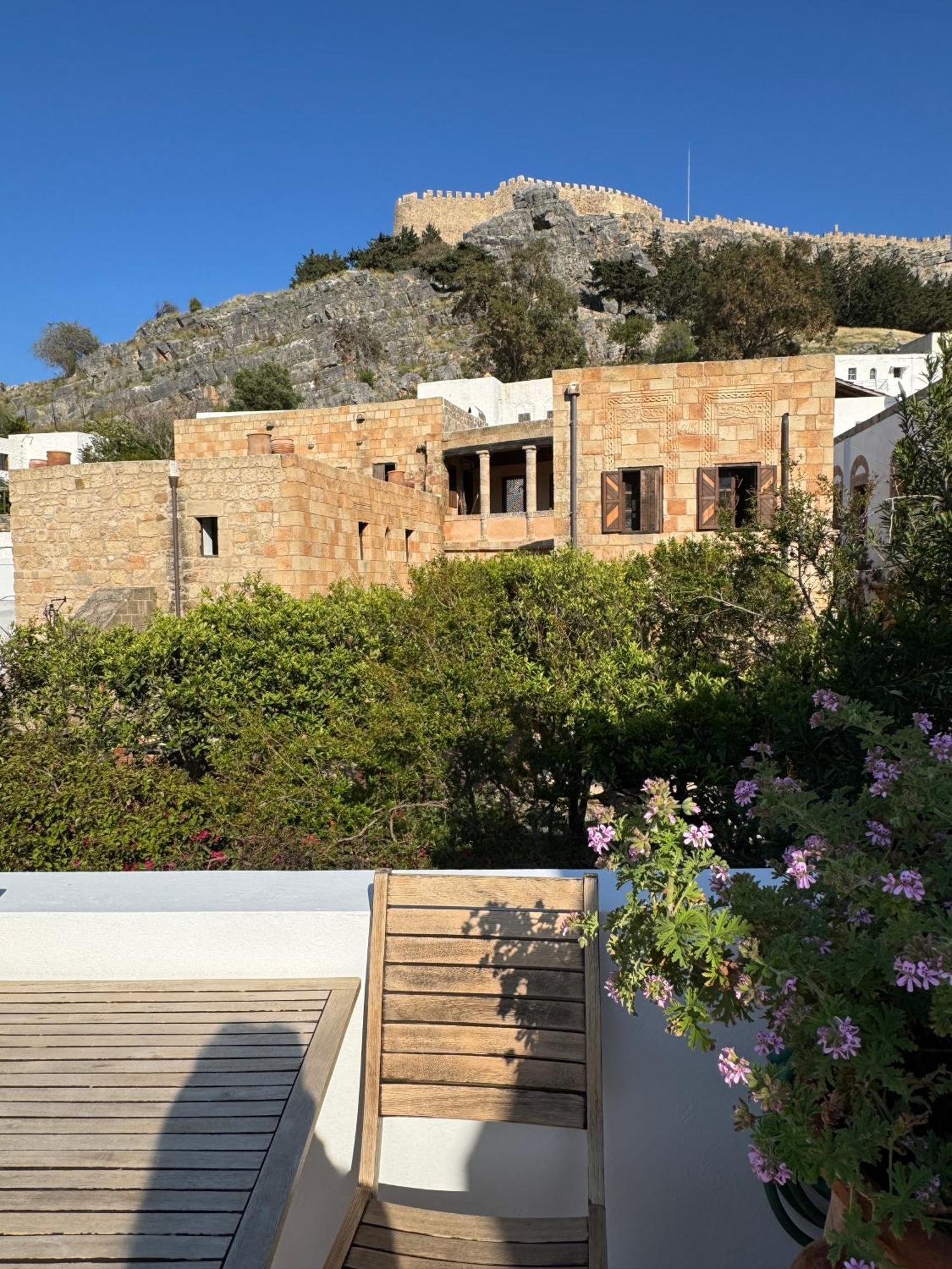 Elegant-Lindian Villa Marietta Lindos  Bagian luar foto